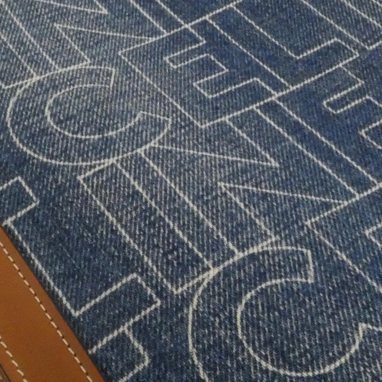 CELINE Cabas 192082ERM Handbag Denim Navy Denim Rank A - Thumbnail 3