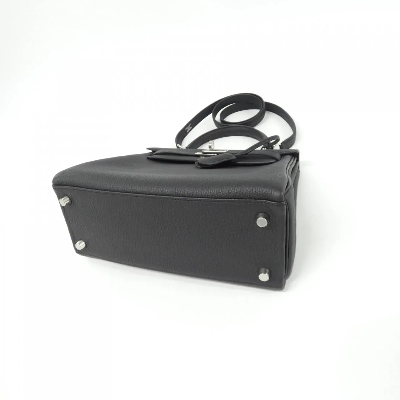 HERMES Kelly 044624CK Handbag Togo Black Togo Leather Unused - Thumbnail 3