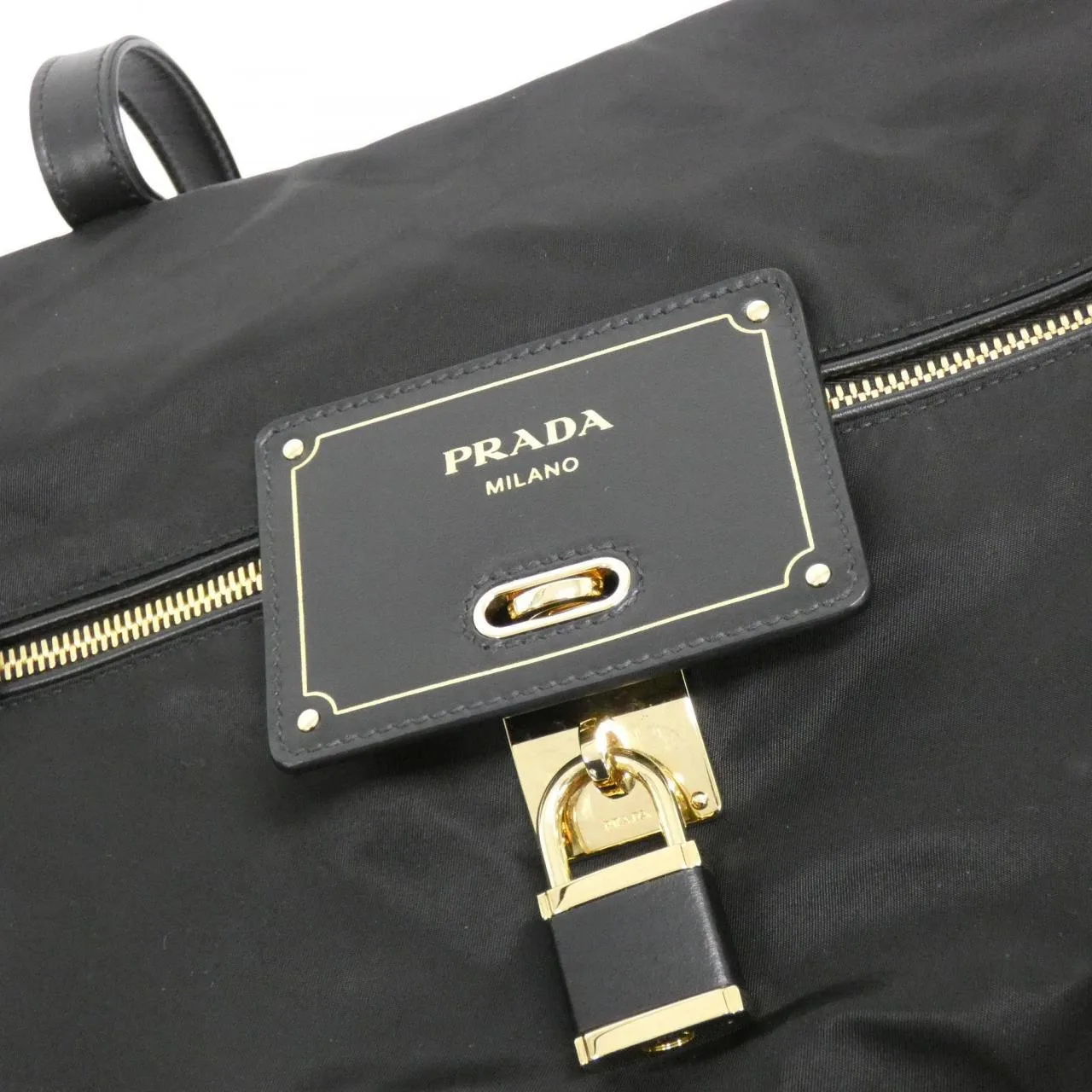 PRADA 1BB135 Boston 黑色 中古品A - 縮圖 5