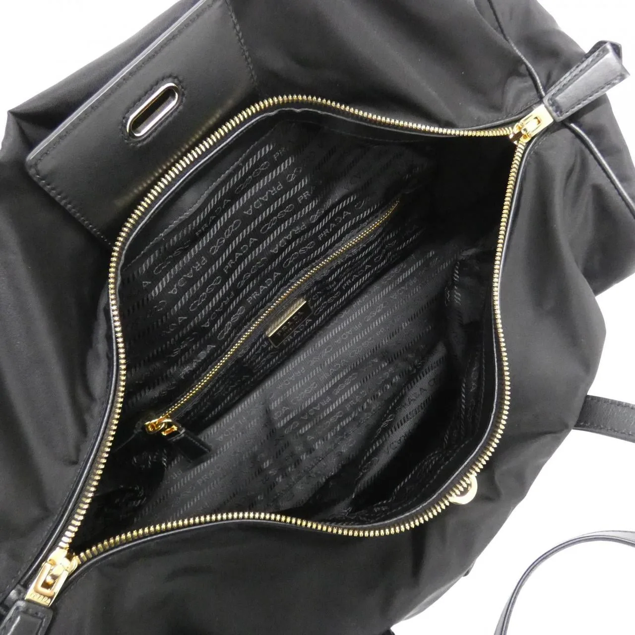 PRADA 1BB135 Boston 黑色 中古品A - 縮圖 8