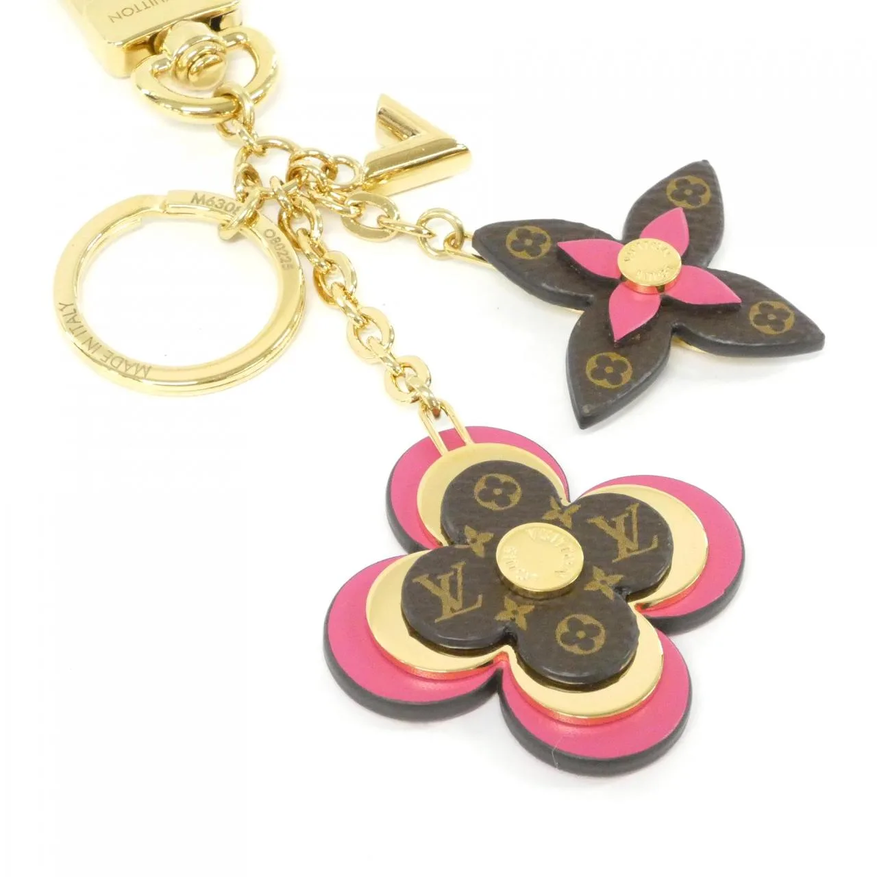 LOUIS VUITTON M63084 Key Case Monogram 藍色 Monogram 中古品A - 縮圖 2