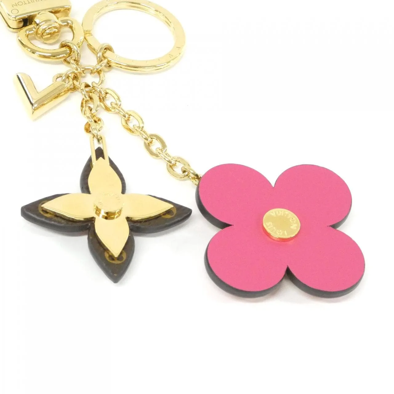 LOUIS VUITTON M63084 Key Case Monogram 藍色 Monogram 中古品A - 縮圖 3