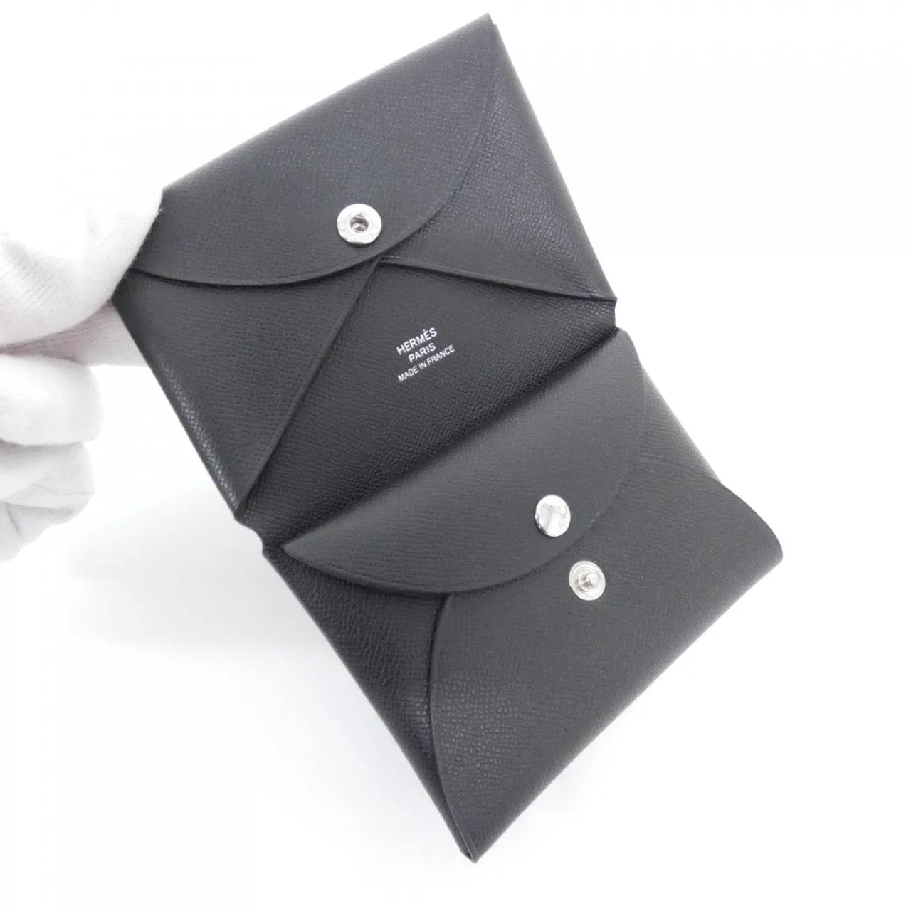 HERMES 085119CK Coin Case Black Rank A - Thumbnail 3