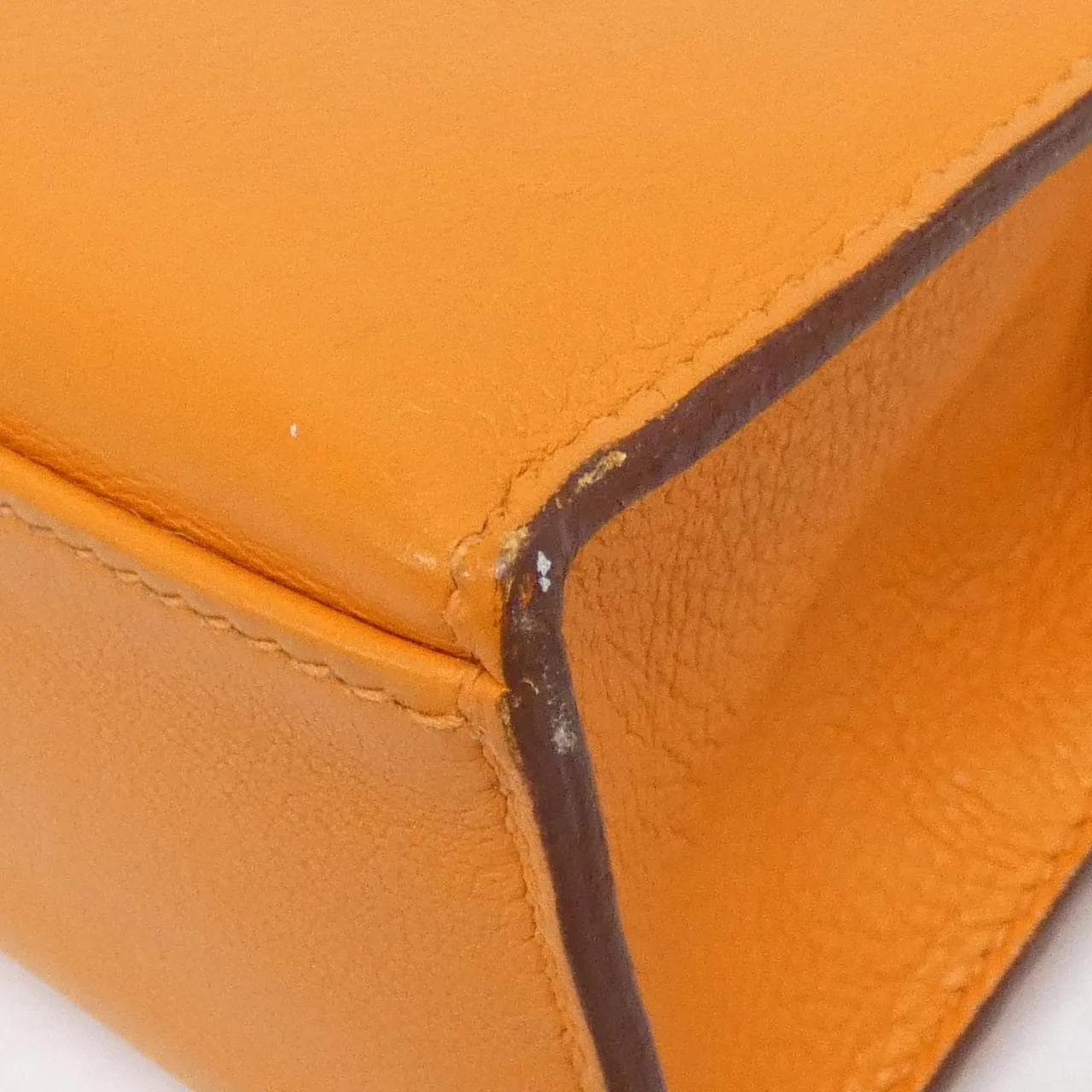 HERMES Kelly 049417CK Handbag Swift 橙色 Swift 皮 中古品A - 縮圖 3