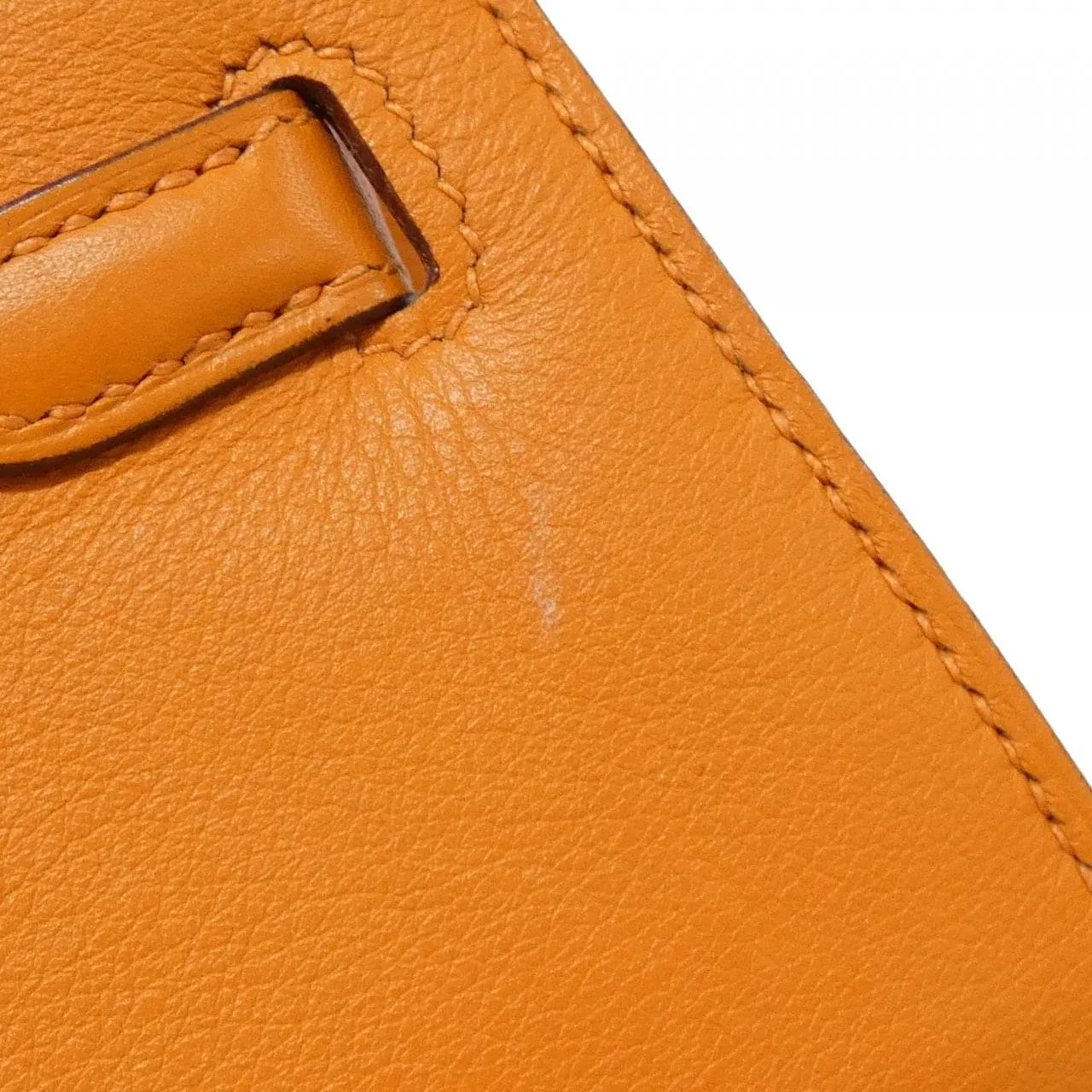 HERMES Kelly 049417CK Handbag Swift 橙色 Swift 皮 中古品A - 縮圖 5
