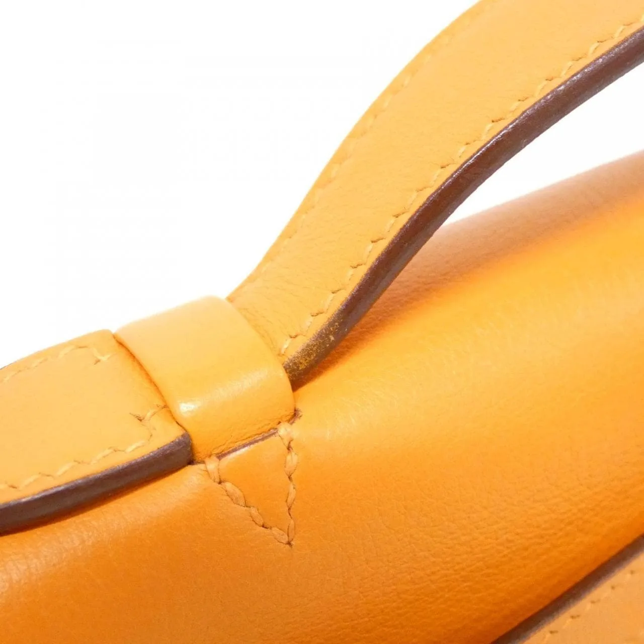 HERMES Kelly 049417CK Handbag Swift 橙色 Swift 皮 中古品A - 縮圖 6