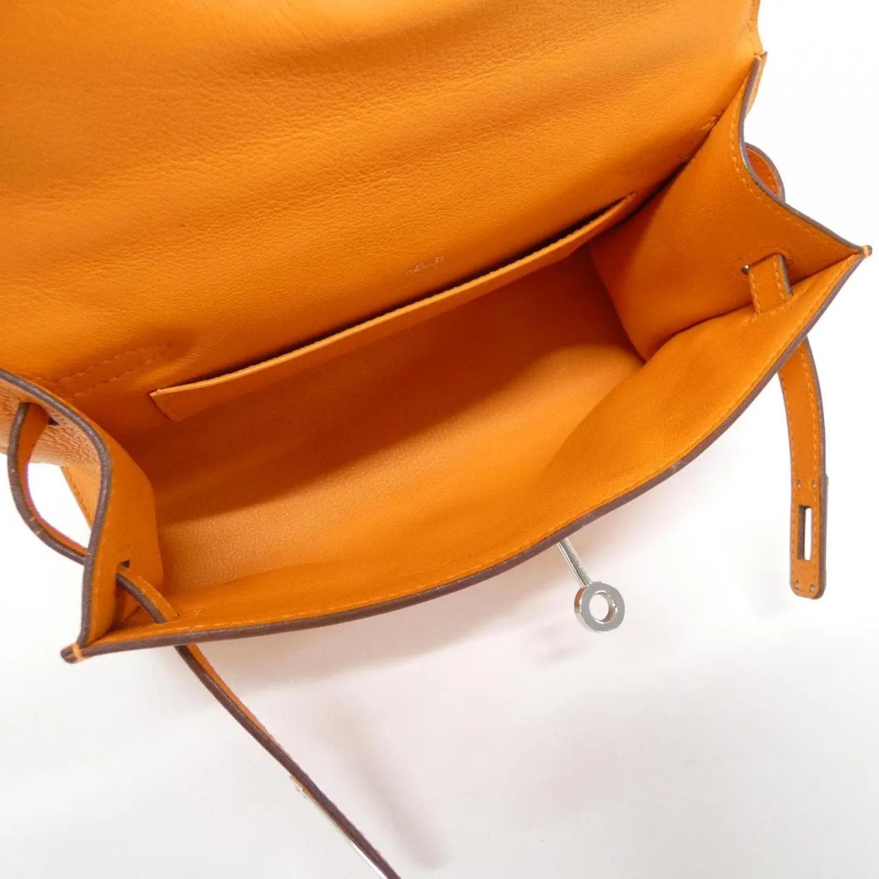 HERMES Kelly 049417CK Handbag Swift 橙色 Swift 皮 中古品A - 縮圖 7