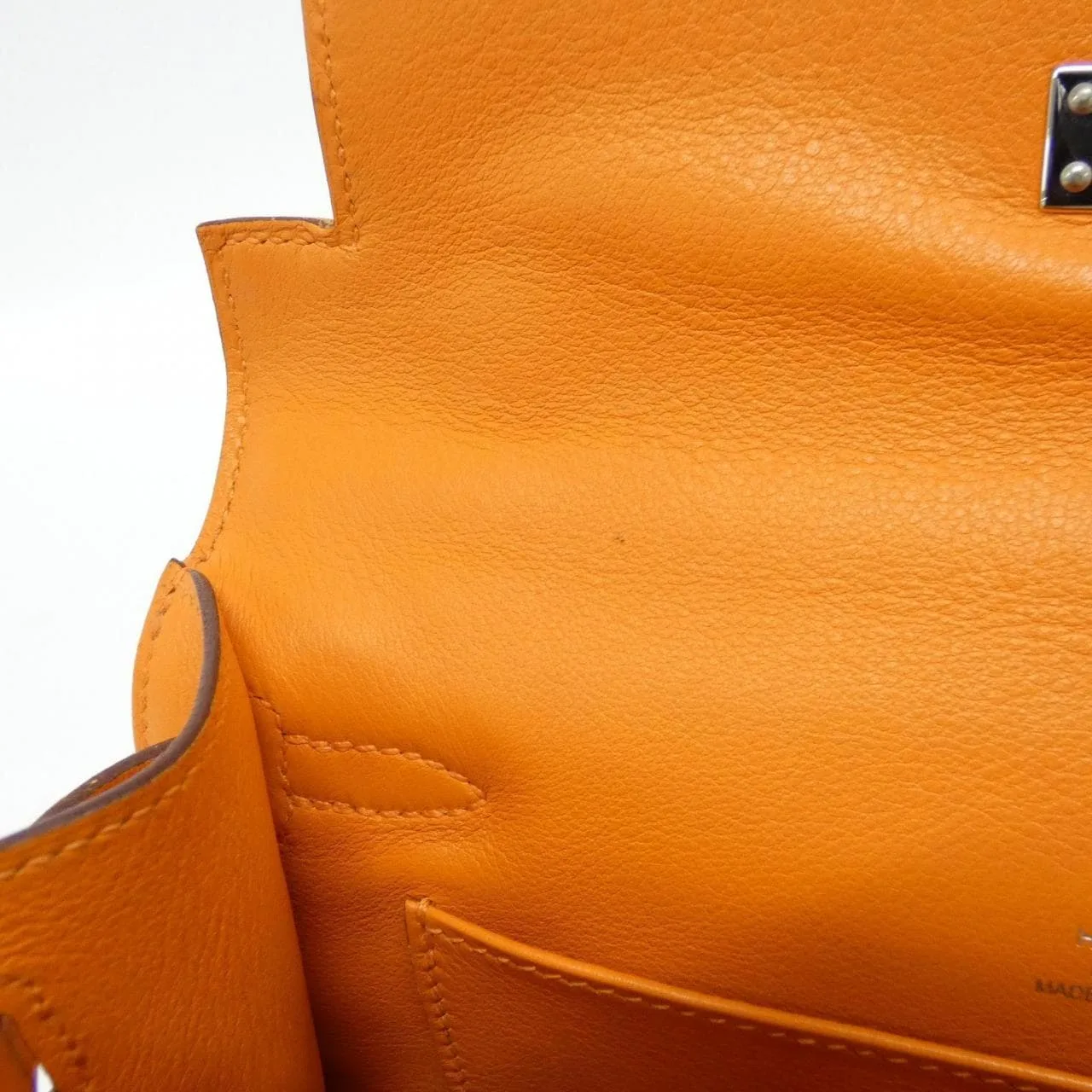 HERMES Kelly 049417CK Handbag Swift 橙色 Swift 皮 中古品A - 縮圖 8