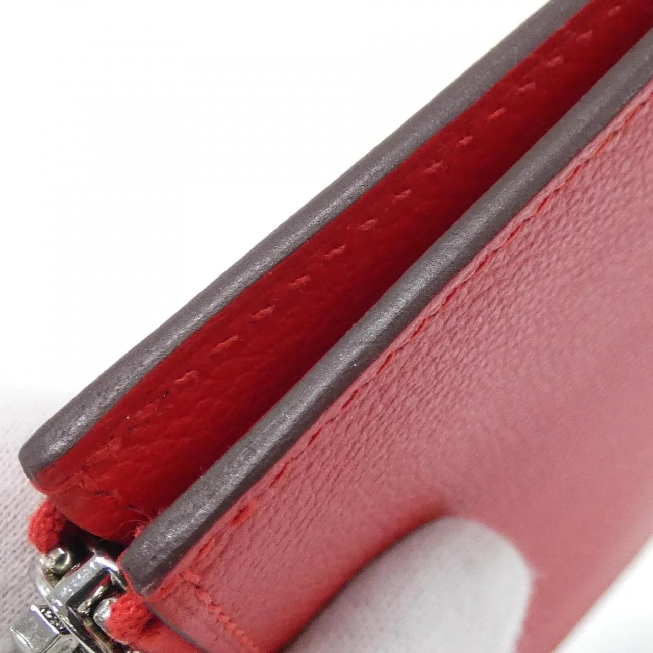 HERMES 086311CK Card Case Rouge Rank A - Thumbnail 2