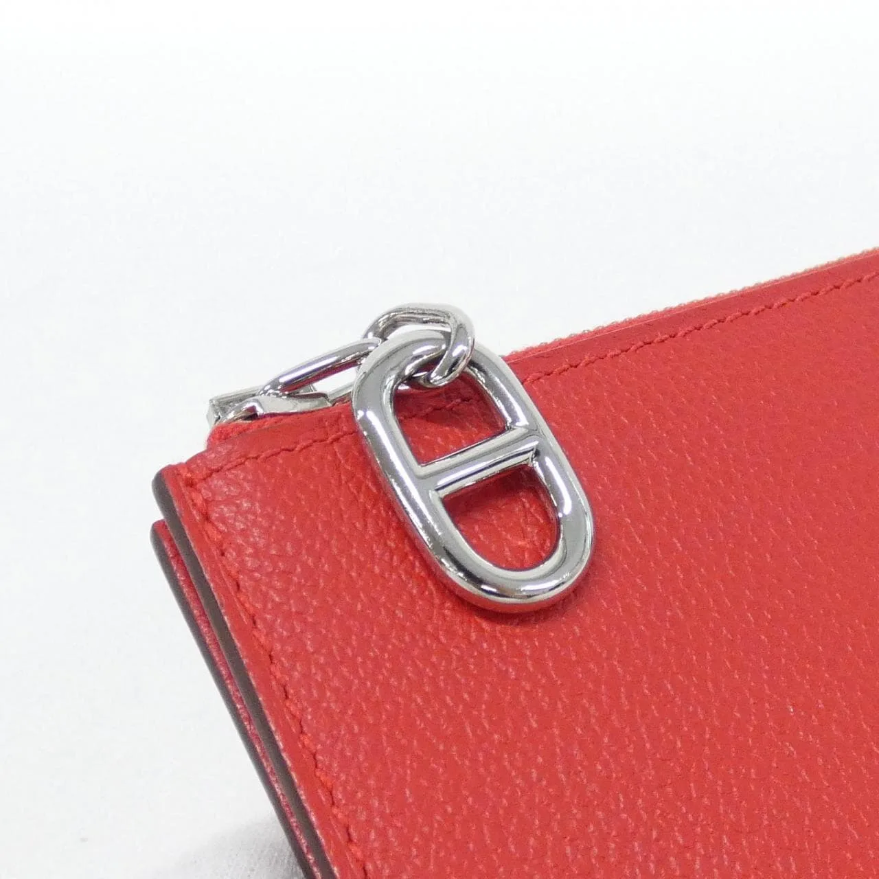 HERMES 086311CK Card Case Rouge Rank A - Thumbnail 3