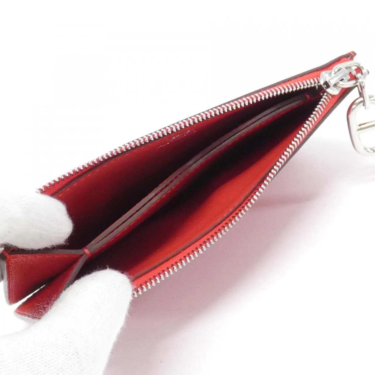 HERMES 086311CK Card Case Rouge Rank A - Thumbnail 4