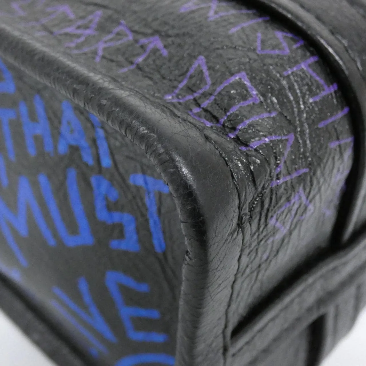 BALENCIAGA Everyday Shopper 513989 0VS1N Handbag Leather 黑色 皮革 中古品A - 縮圖 3