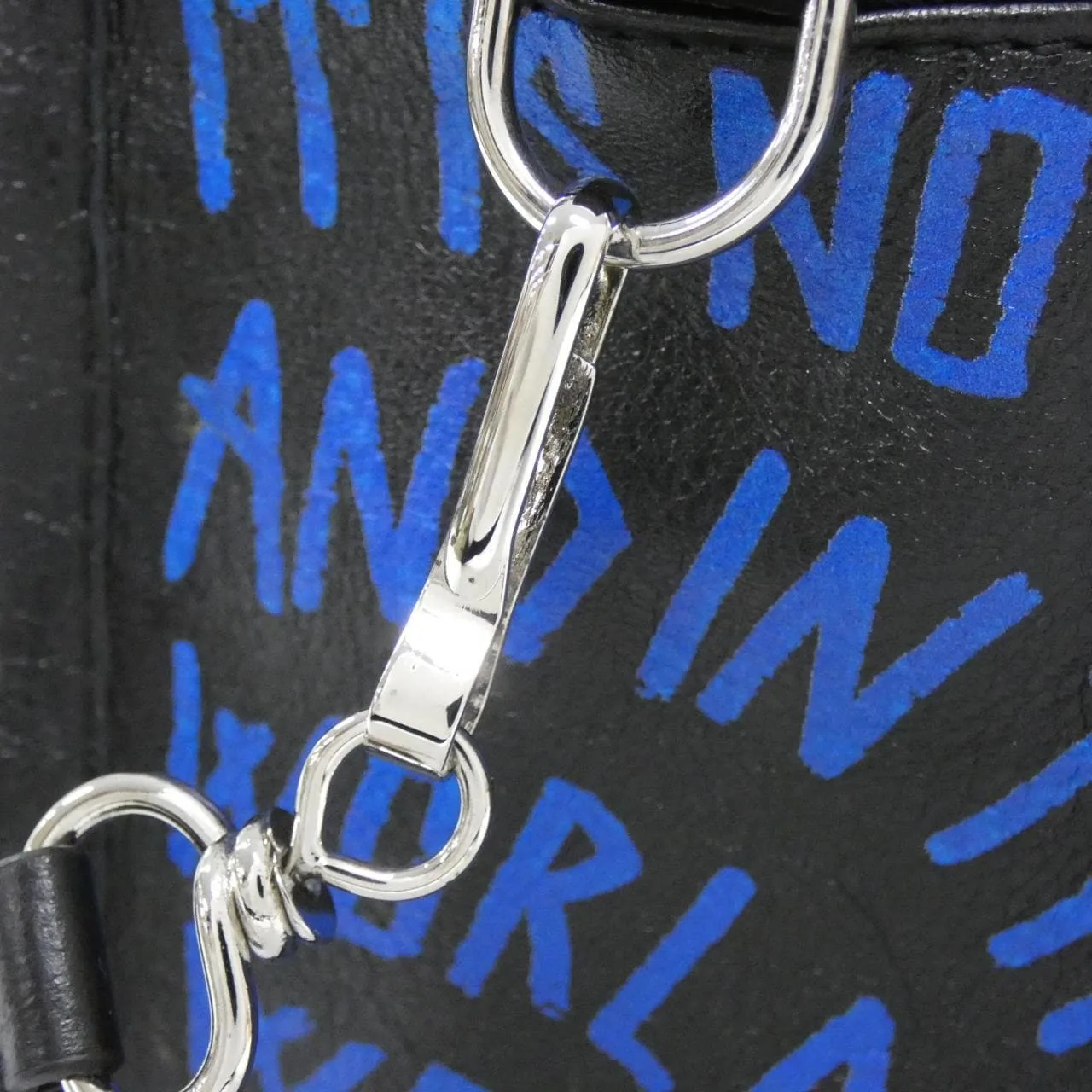 BALENCIAGA Everyday Shopper 513989 0VS1N Handbag Leather 黑色 皮革 中古品A - 縮圖 5