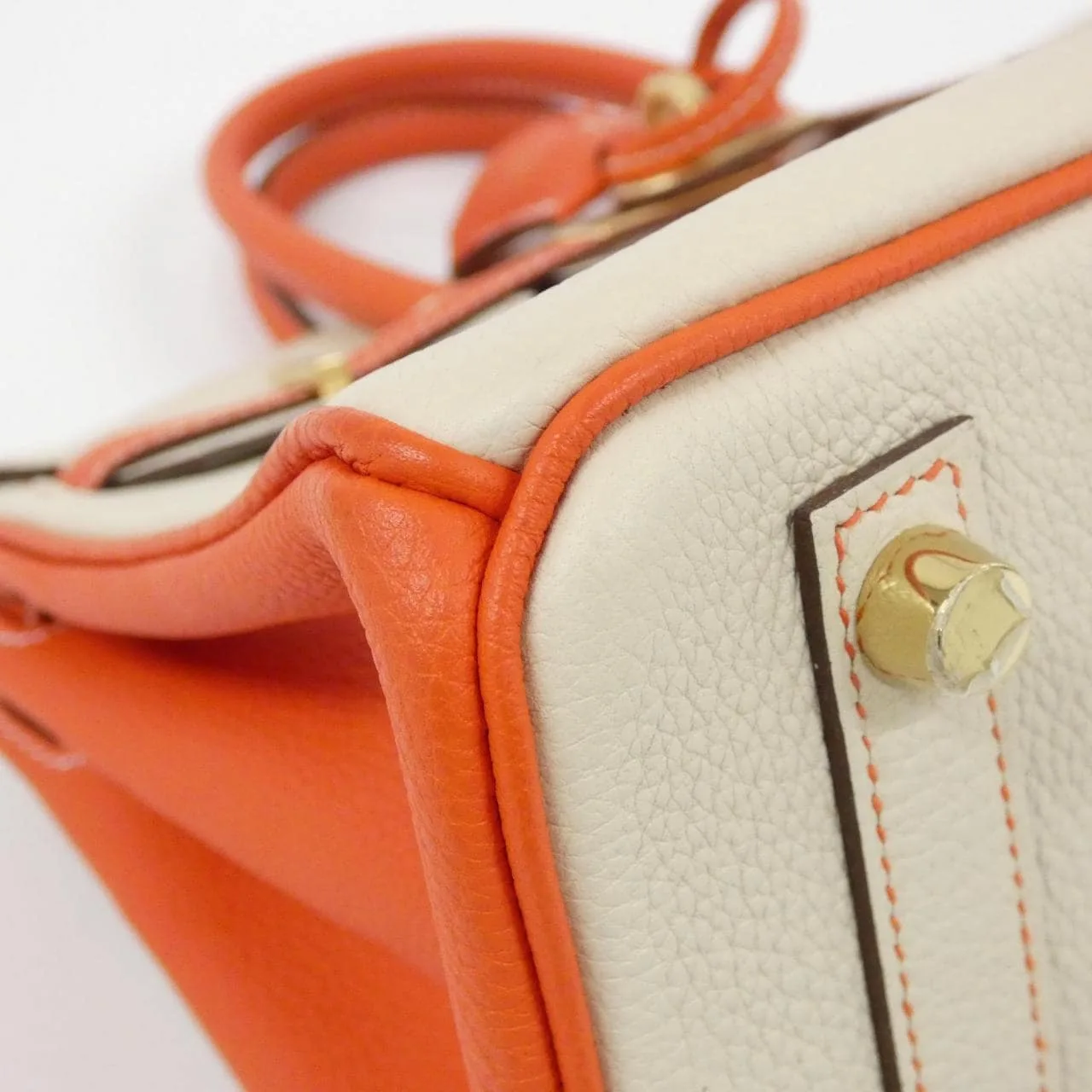 HERMES Birkin Handbag Togo 橙色 Togo 牛皮 中古品A - 縮圖 3