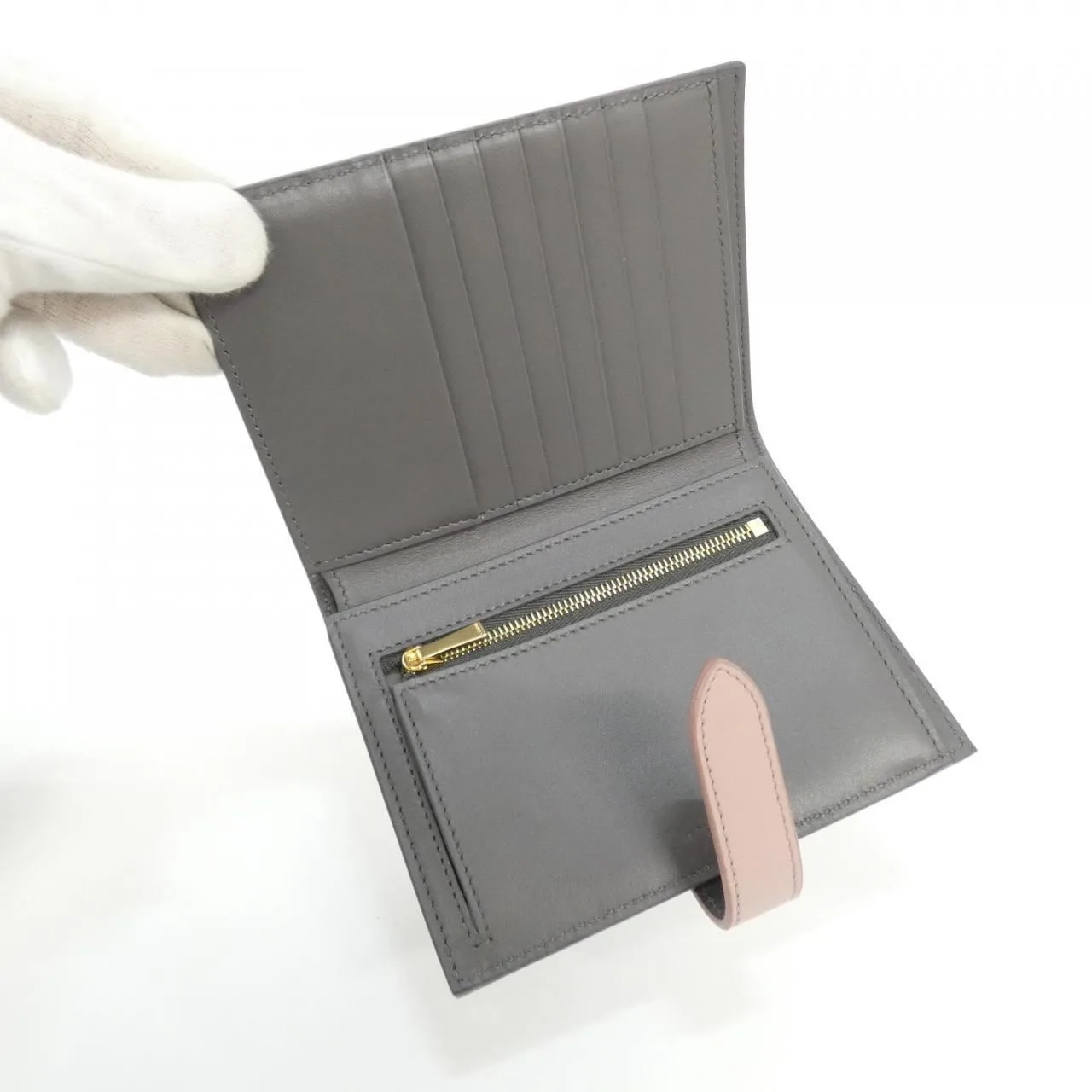 CELINE 10B643BRU Wallet 粉色 中古品A - 縮圖 5