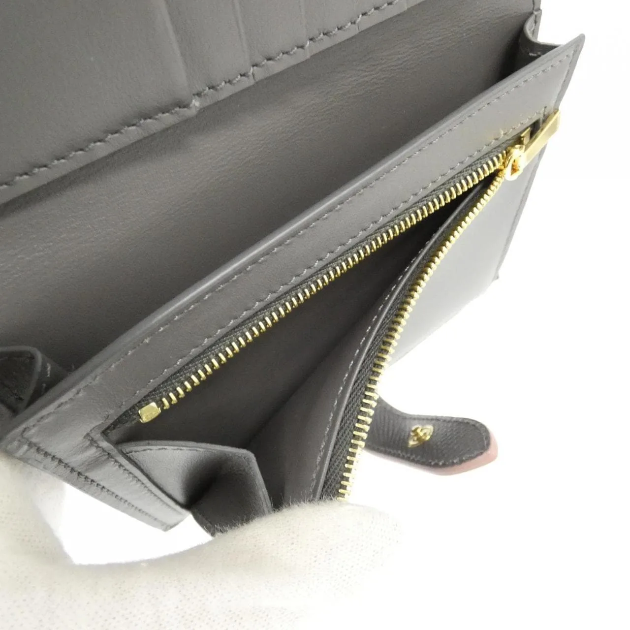 CELINE 10B643BRU Wallet 粉色 中古品A - 縮圖 6