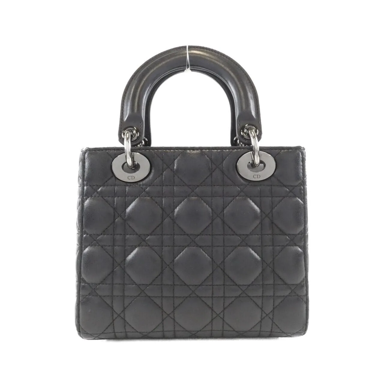 DIOR Lady Dior M0538BCAL Handbag Lambskin 黑色 羊皮 中古品B - 縮圖 2