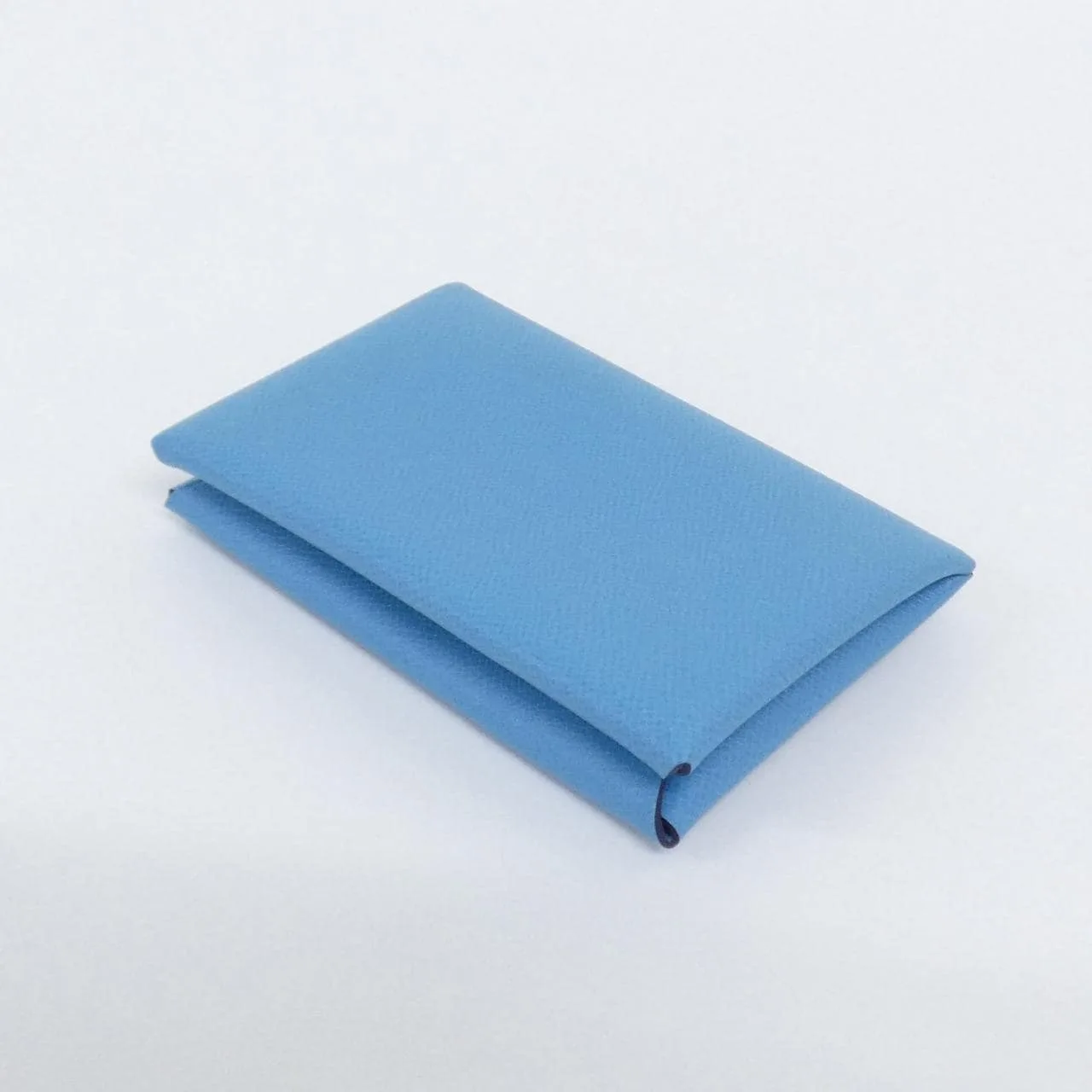 HERMES 078309CK Card Case 藍色 中古品A - 縮圖 2