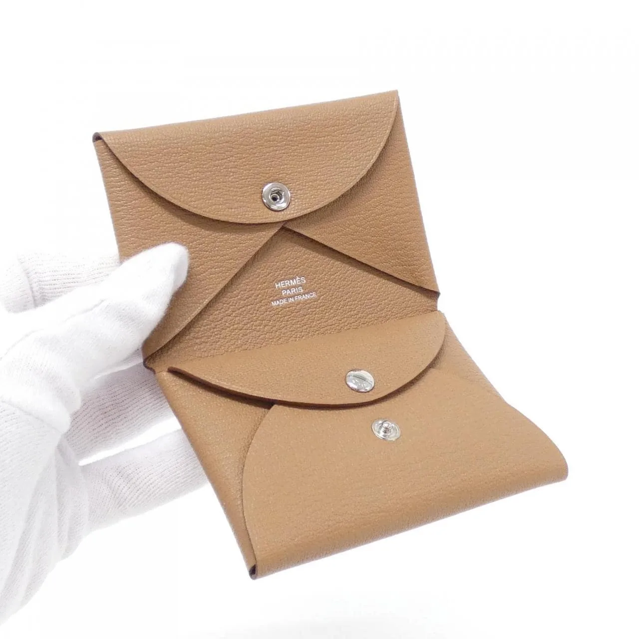 HERMES 082977CK Coin Case 黑色 中古品A - 縮圖 2