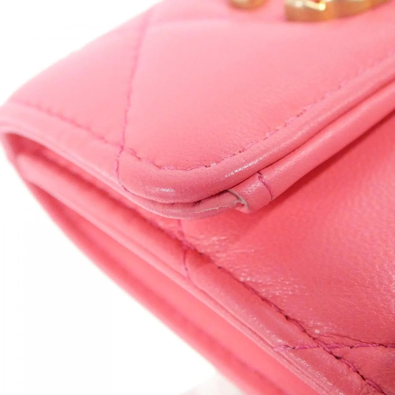CHANEL Chanel 19 AP0954 Wallet 粉色 中古品A - 縮圖 4