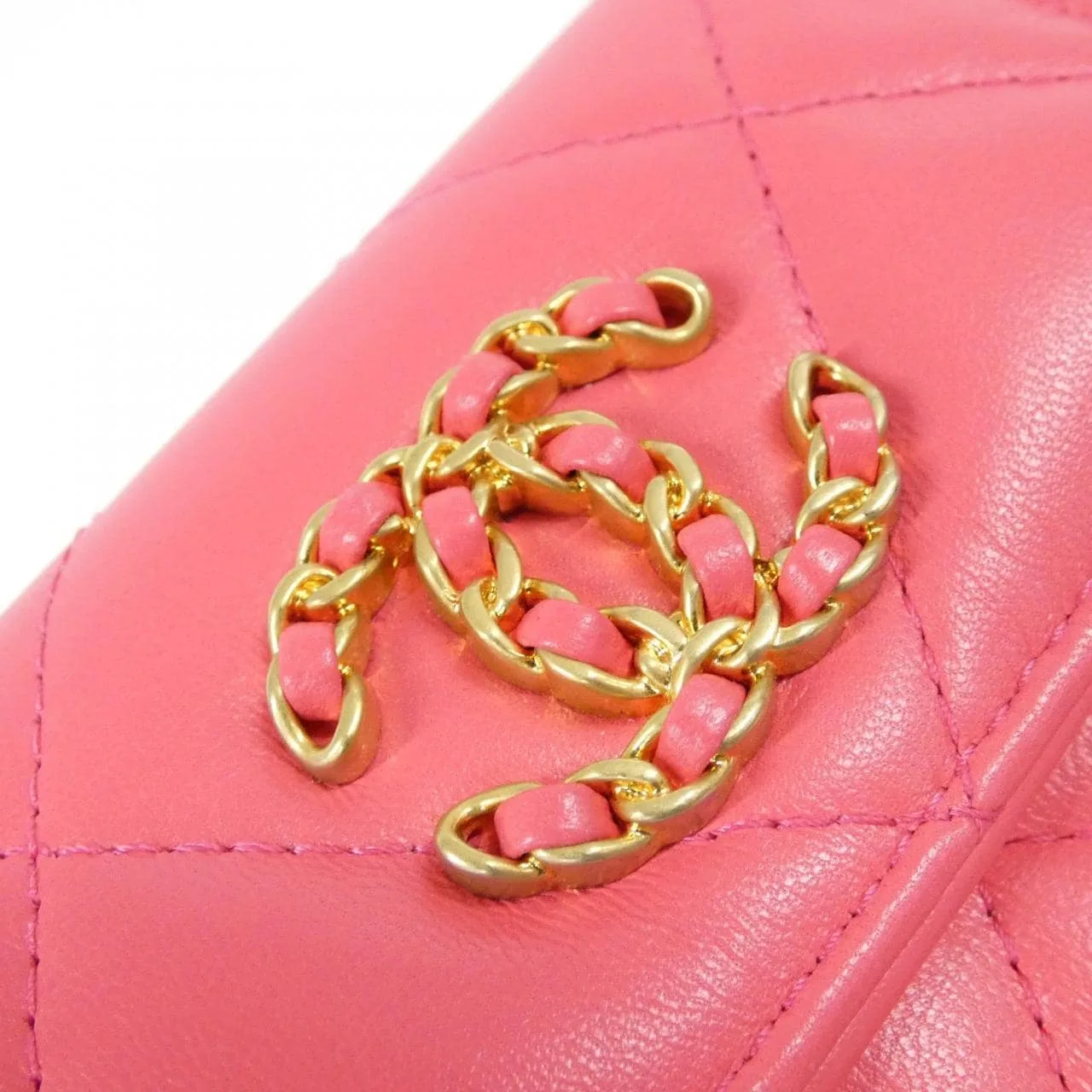 CHANEL Chanel 19 AP0954 Wallet 粉色 中古品A - 縮圖 5