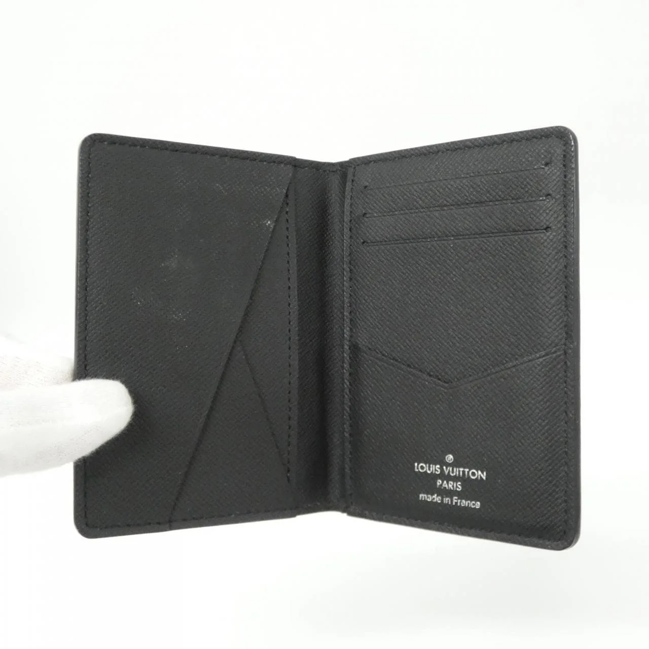 LOUIS VUITTON M30537 Card Case Black Rank A - Thumbnail 3