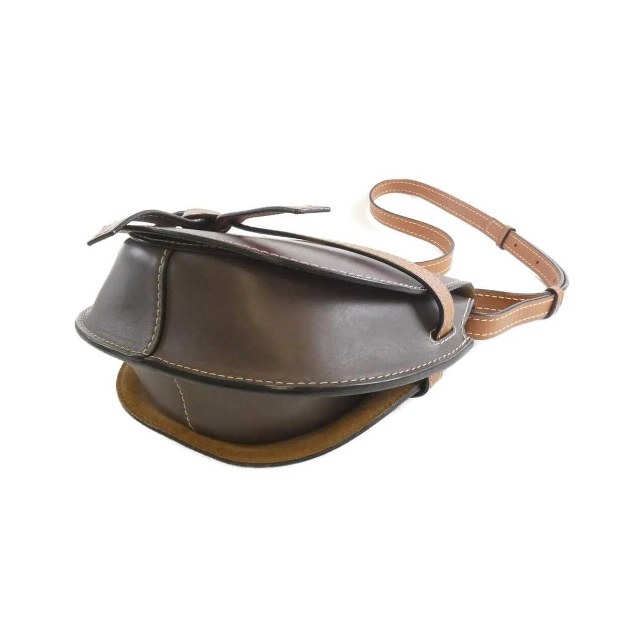 LOEWE Gate 321 12 T20 Shoulder 酒紅色 中古品A - 縮圖 3