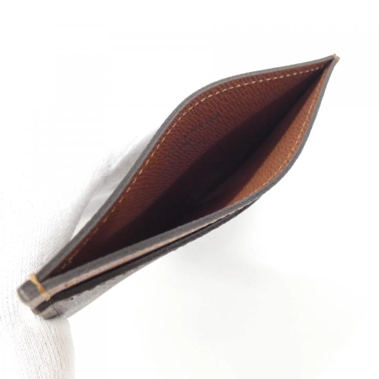 LOUIS VUITTON M61733 Card Case Monogram 黑色 Monogram 中古品A - 縮圖 3