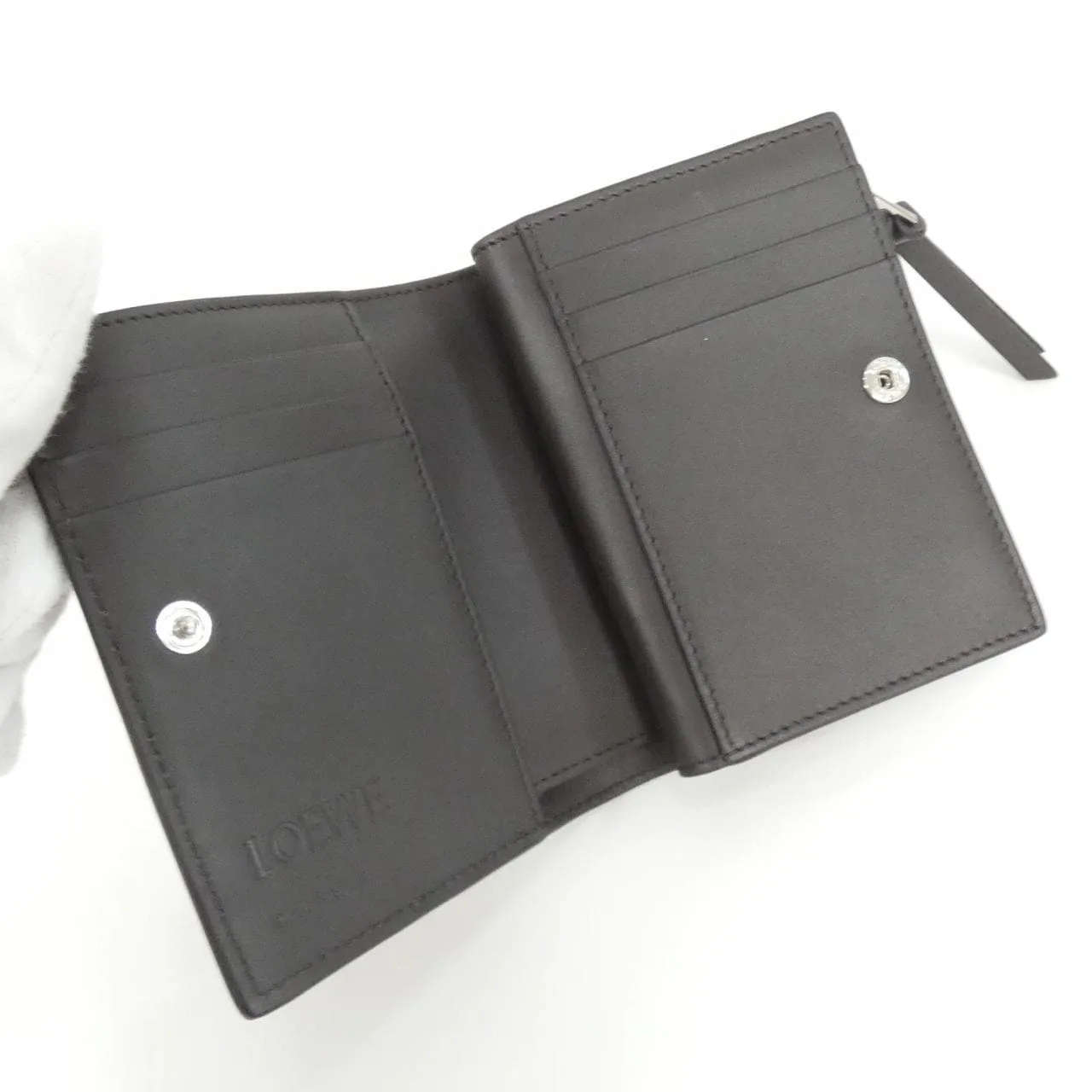 LOEWE C643NCWX12 Wallet 黑色 中古品A - 縮圖 3