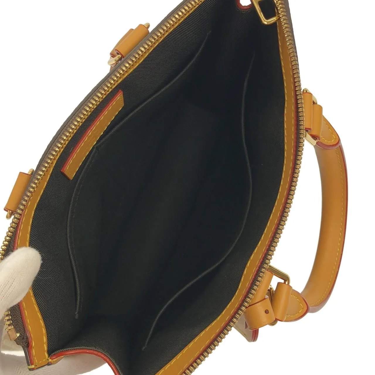 LOUIS VUITTON M45969 Handbag Monogram 黑色 Monogram 中古品A - 縮圖 7