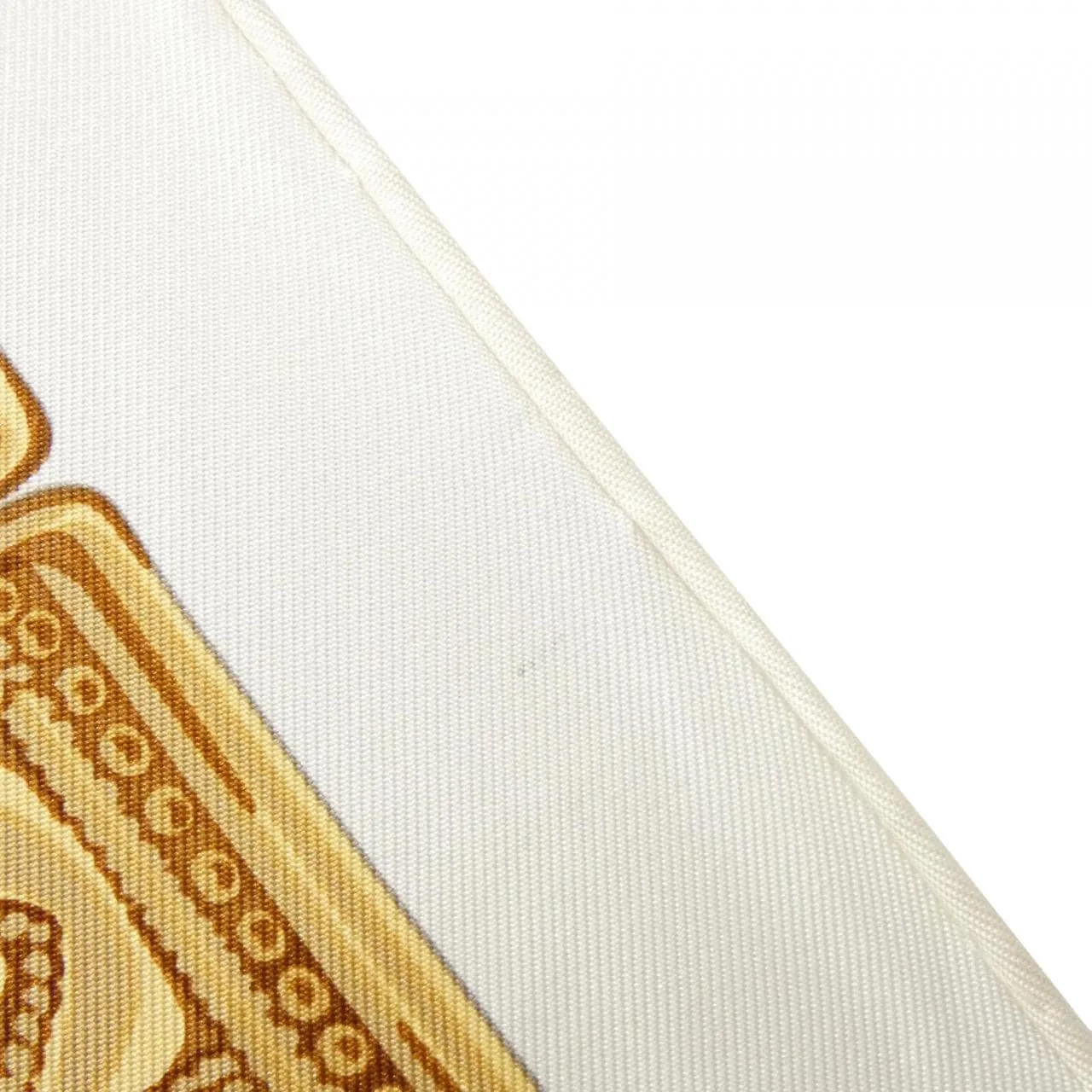 HERMES Scarf 白色 中古品A - 縮圖 3