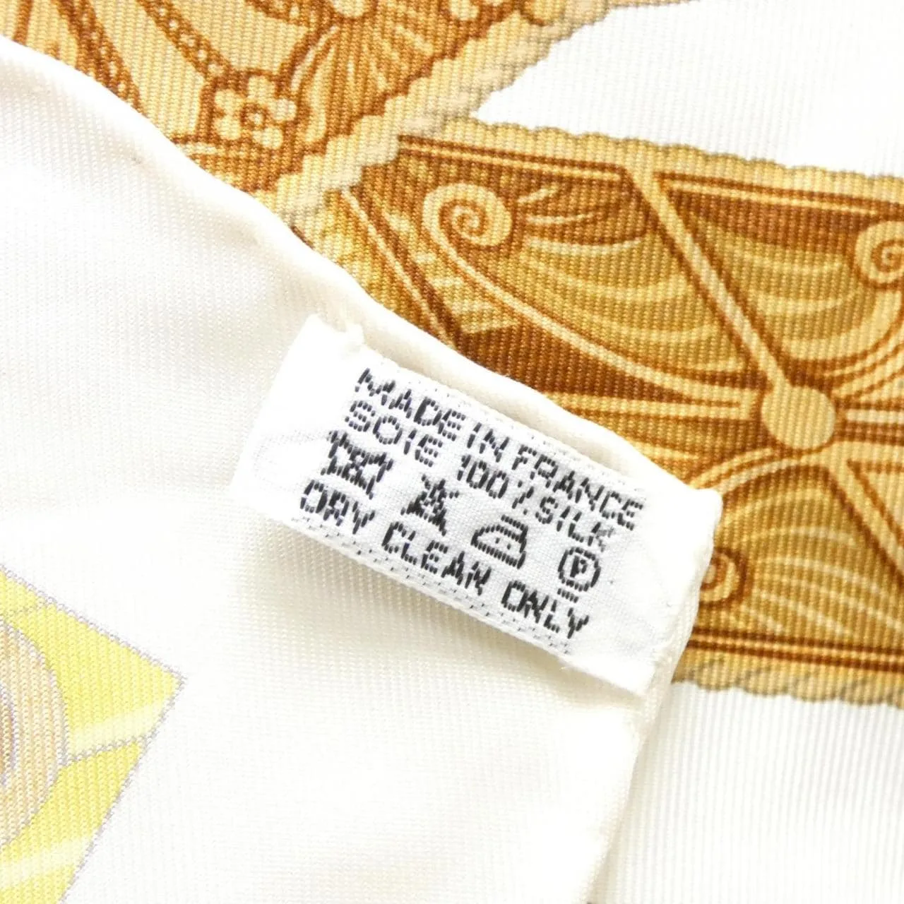 HERMES Scarf 白色 中古品A - 縮圖 6