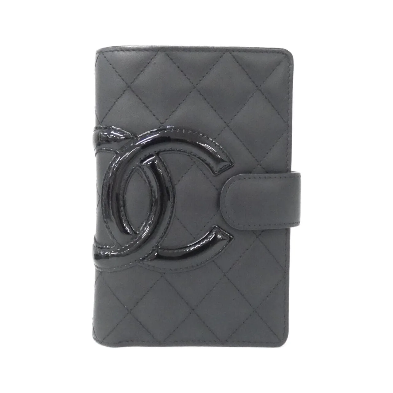 CHANEL Cambon 50080 Wallet Patent Leather