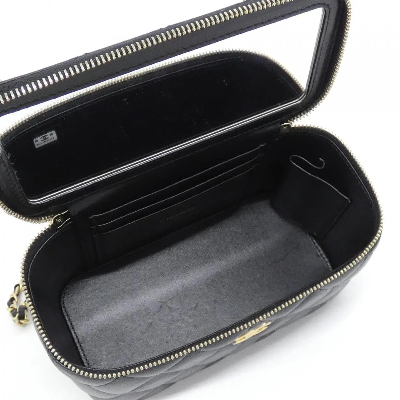 CHANEL Timeless Classic AP2199 Handbag Lambskin 黑色 羊皮 中古品A - 縮圖 8