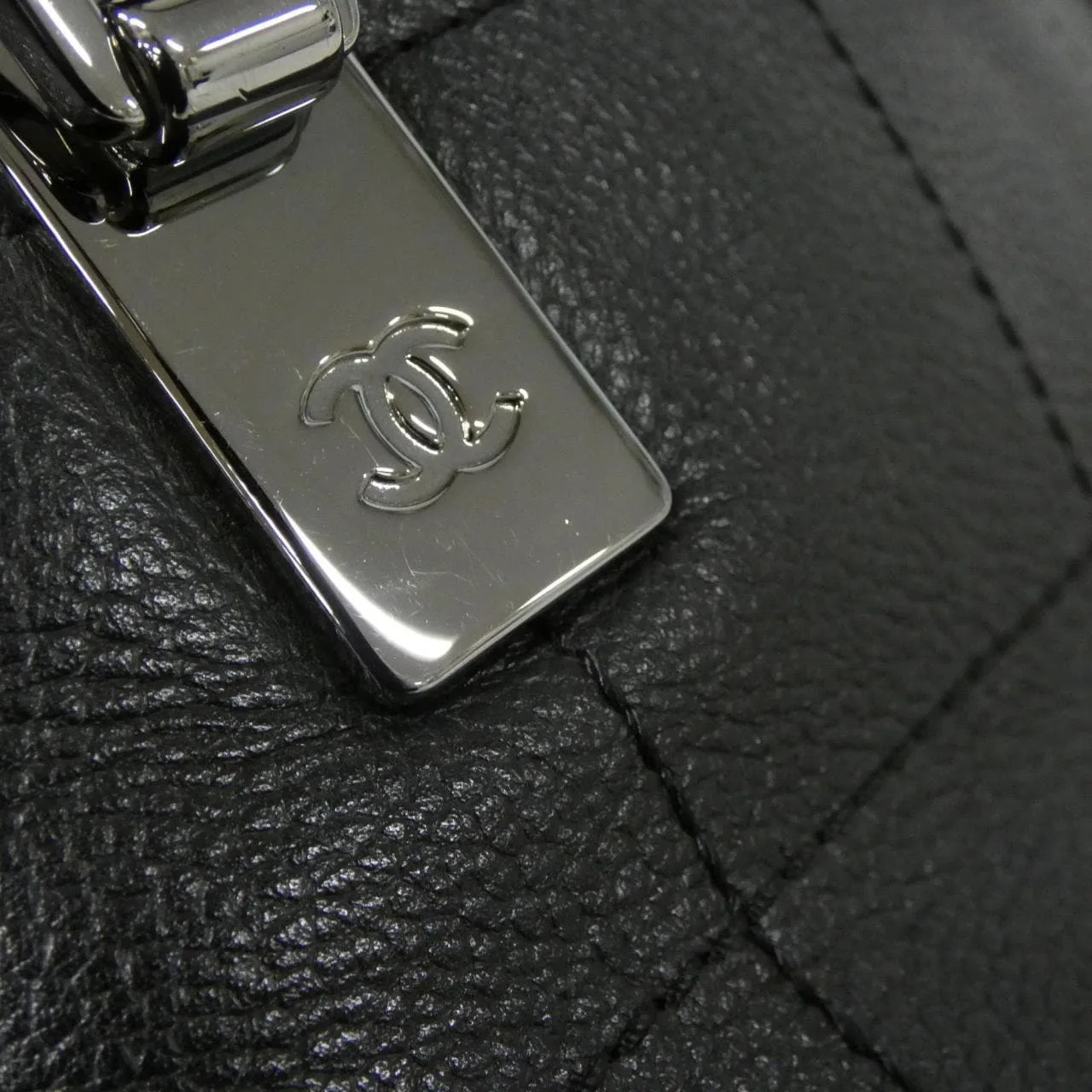 CHANEL 21367 Handbag Caviar Leather Black Caviar Leather Rank B - Thumbnail 5