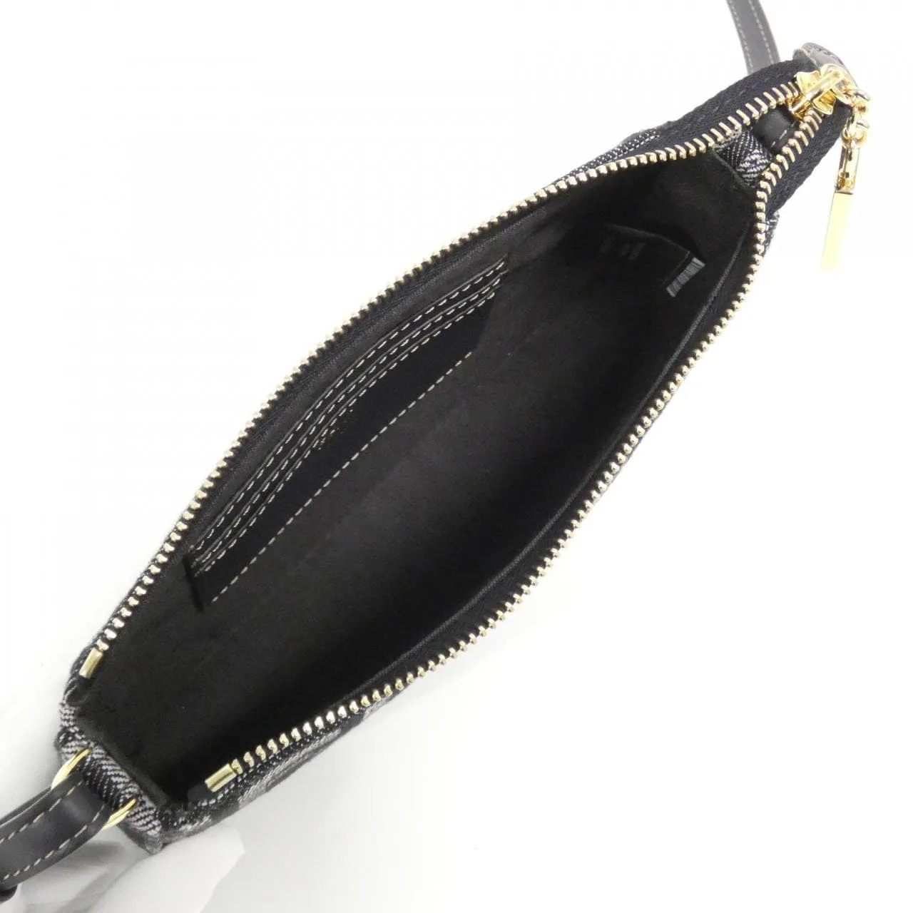 FENDI Baguette 8BS073 AYB7 Handbag Denim Black Denim Rank A - Thumbnail 5