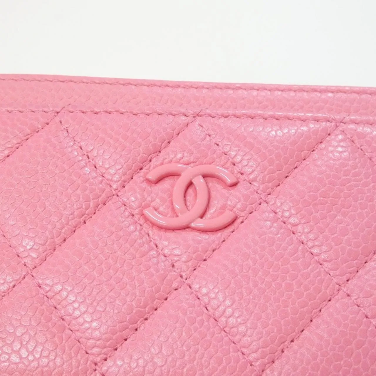 CHANEL Timeless Classic AP1418 Card Case Grained Calfskin Pink Grained Calfskin Rank A - Thumbnail 5