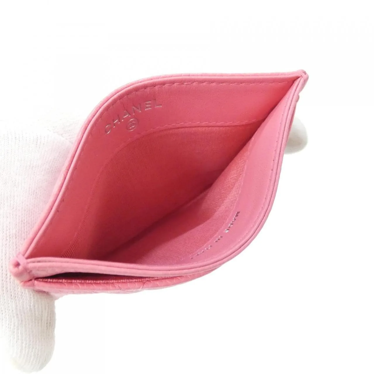 CHANEL Timeless Classic AP1418 Card Case Grained Calfskin Pink Grained Calfskin Rank A - Thumbnail 6