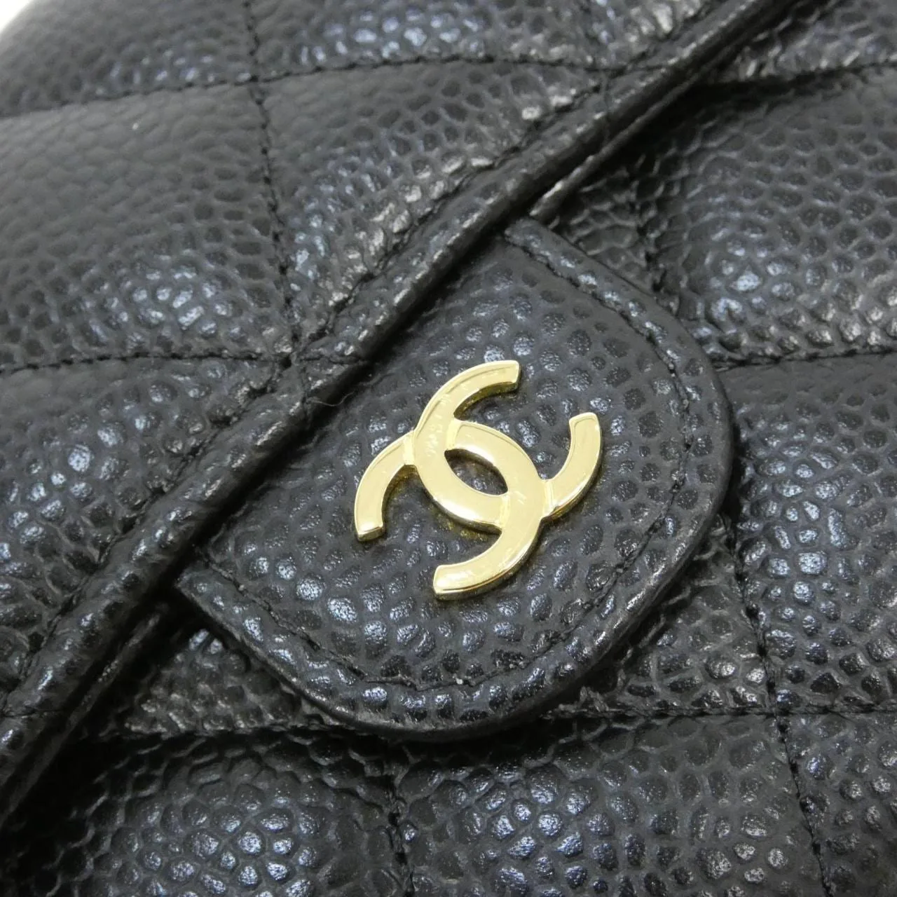 CHANEL Timeless Classic AP0231 Wallet Grained Calfskin Black Grained Calfskin Rank A - Thumbnail 3