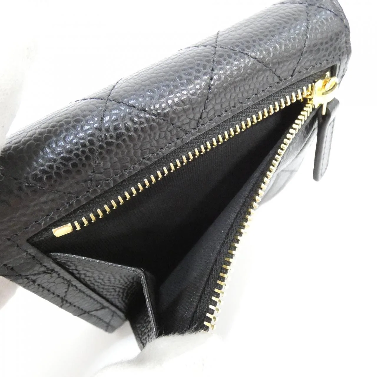 CHANEL Timeless Classic AP0231 Wallet Grained Calfskin Black Grained Calfskin Rank A - Thumbnail 5