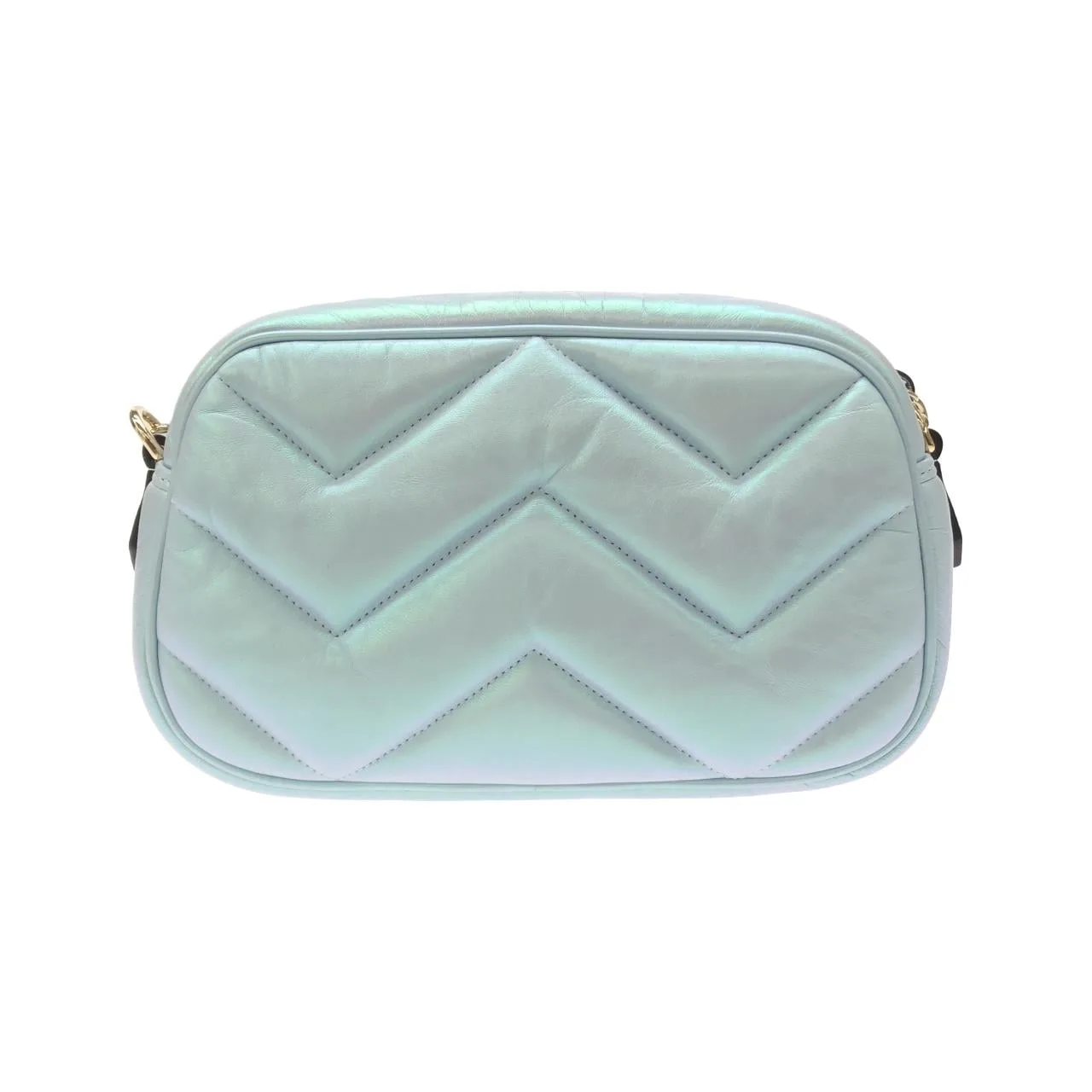 GUCCI Marmont 447632 AAC2V Shoulder Leather 金色 皮革 中古品A - 縮圖 2