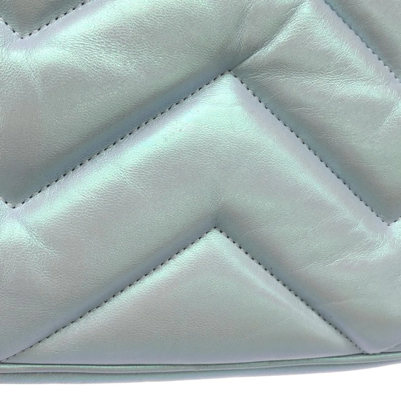 GUCCI Marmont 447632 AAC2V Shoulder Leather 金色 皮革 中古品A - 縮圖 5