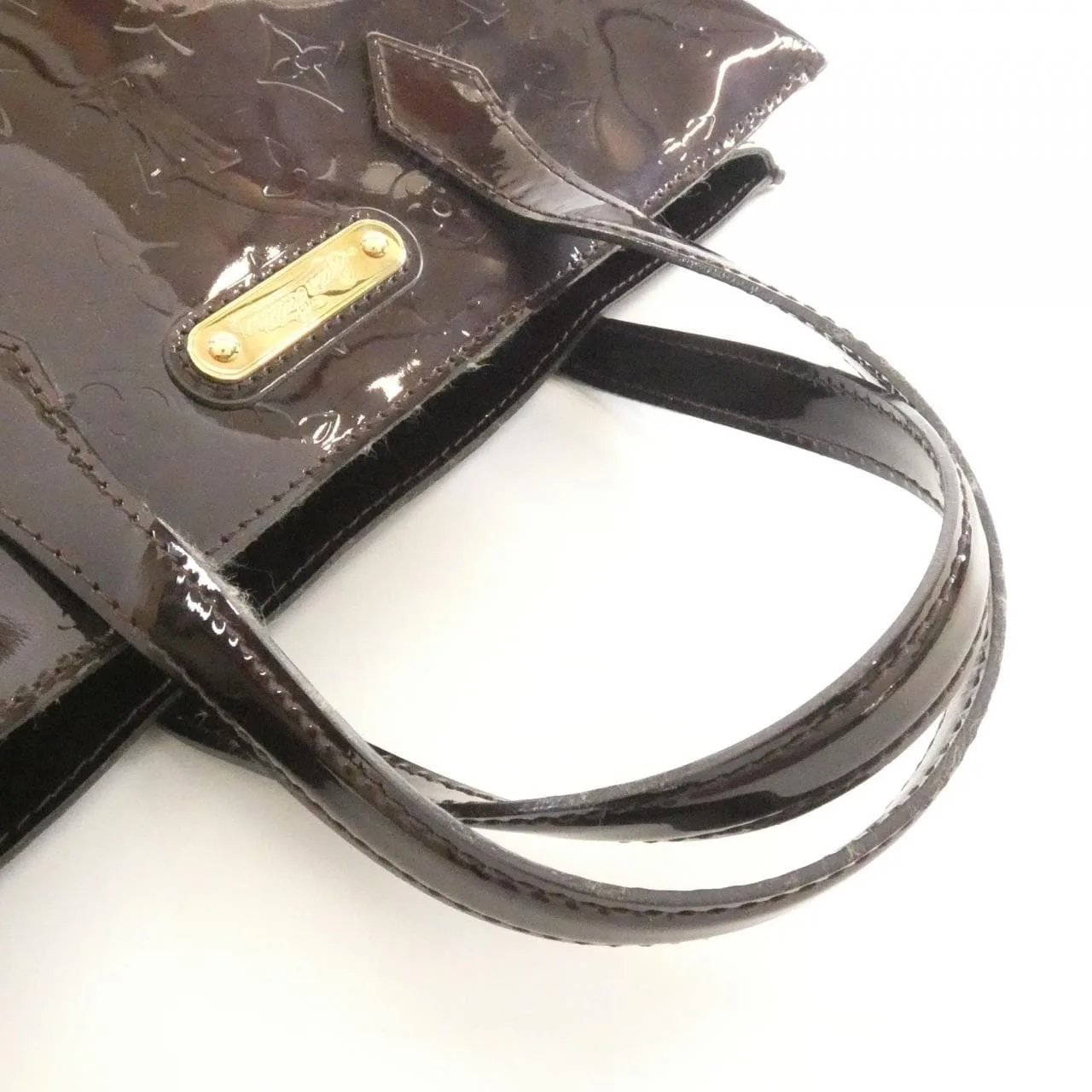 LOUIS VUITTON M93641 Handbag Vernis Black Vernis Rank B - Thumbnail 5