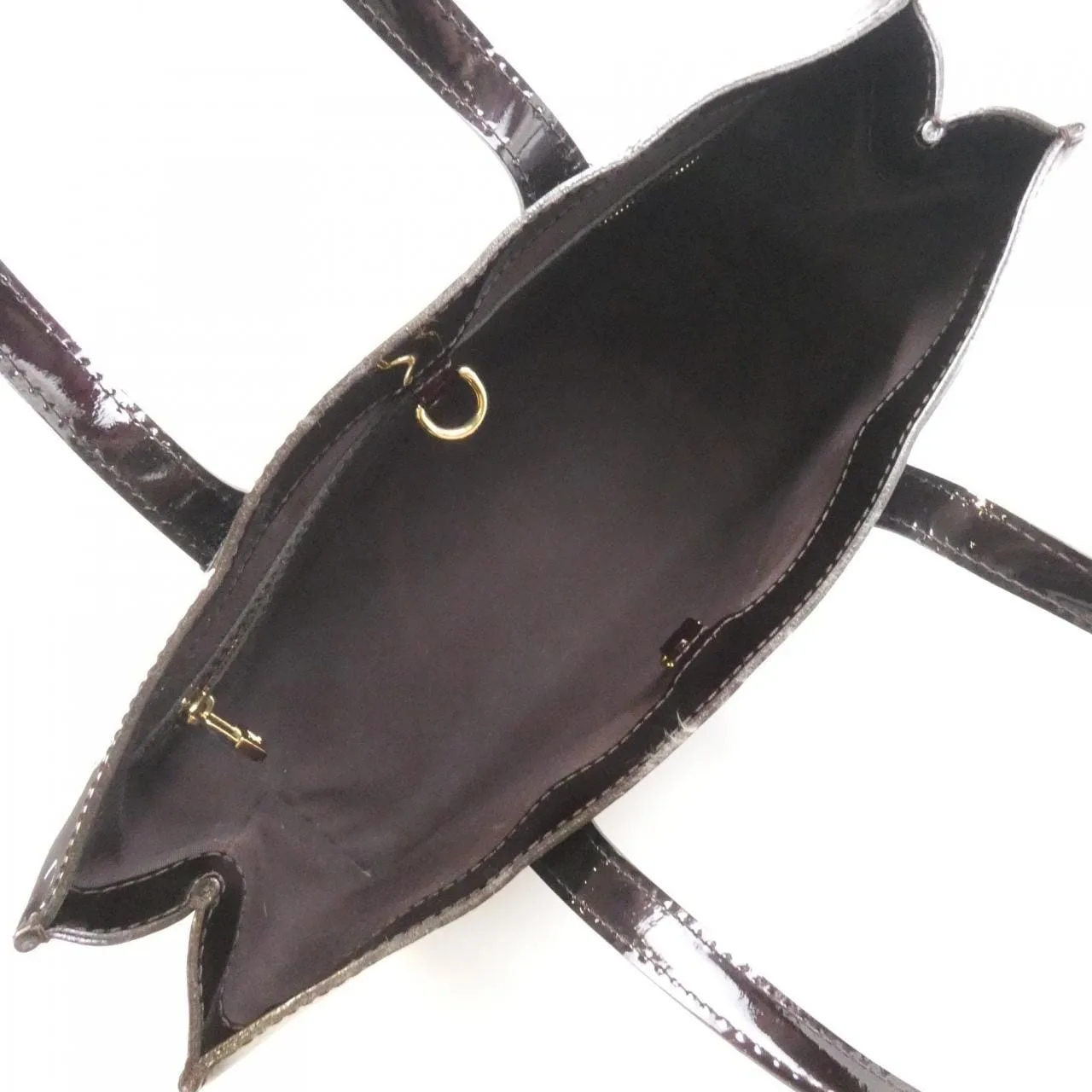 LOUIS VUITTON M93641 Handbag Vernis Black Vernis Rank B - Thumbnail 8