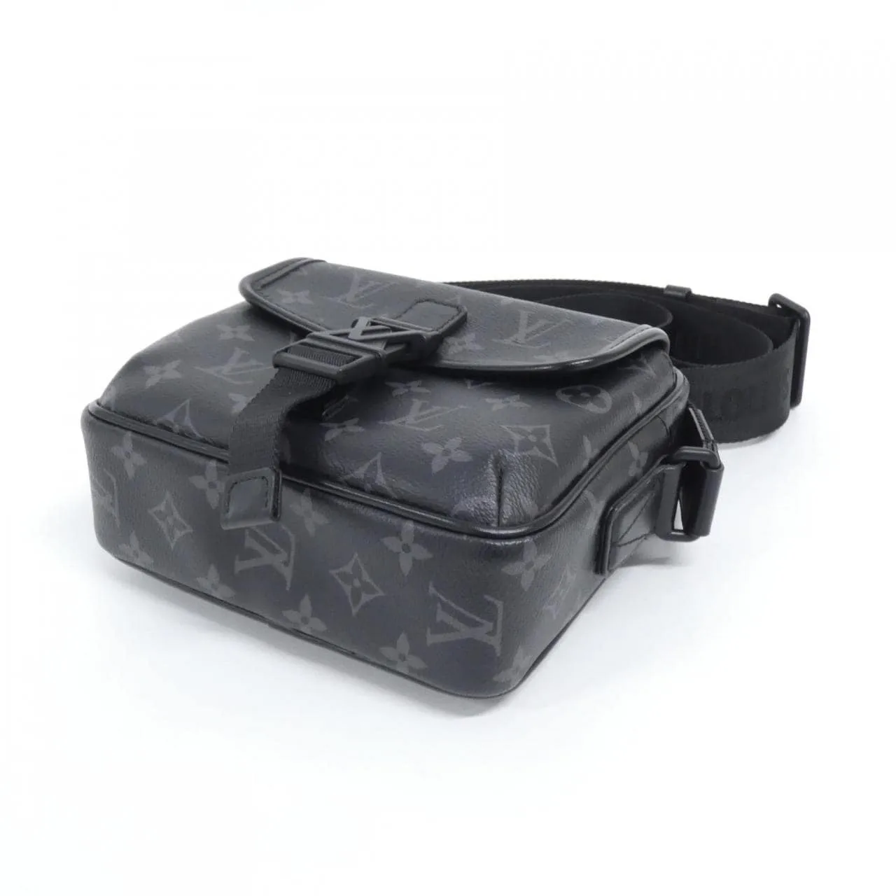 LOUIS VUITTON Eclipse M12518 Shoulder Monogram 黑色 Monogram 中古品A - 縮圖 3