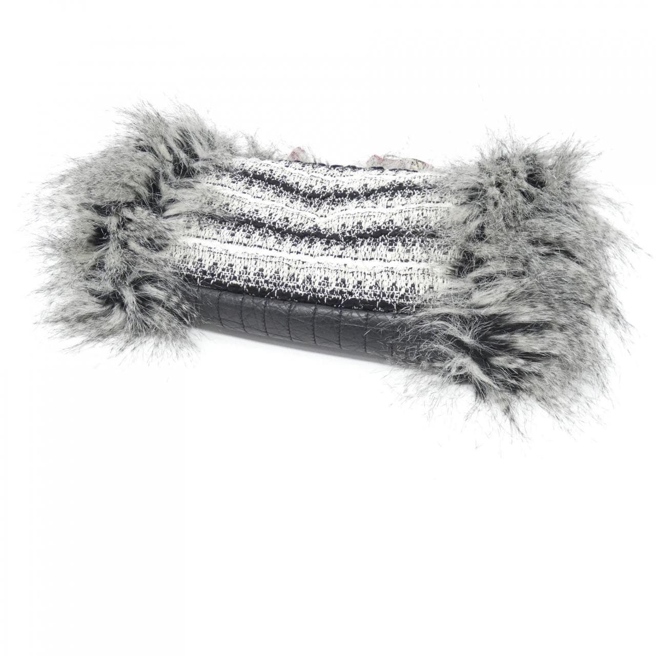 CHANEL Shoulder Tweed 黑色 粗花呢 中古品A - 縮圖 3