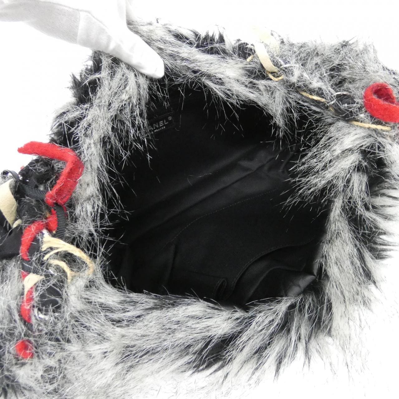 CHANEL Shoulder Tweed 黑色 粗花呢 中古品A - 縮圖 6