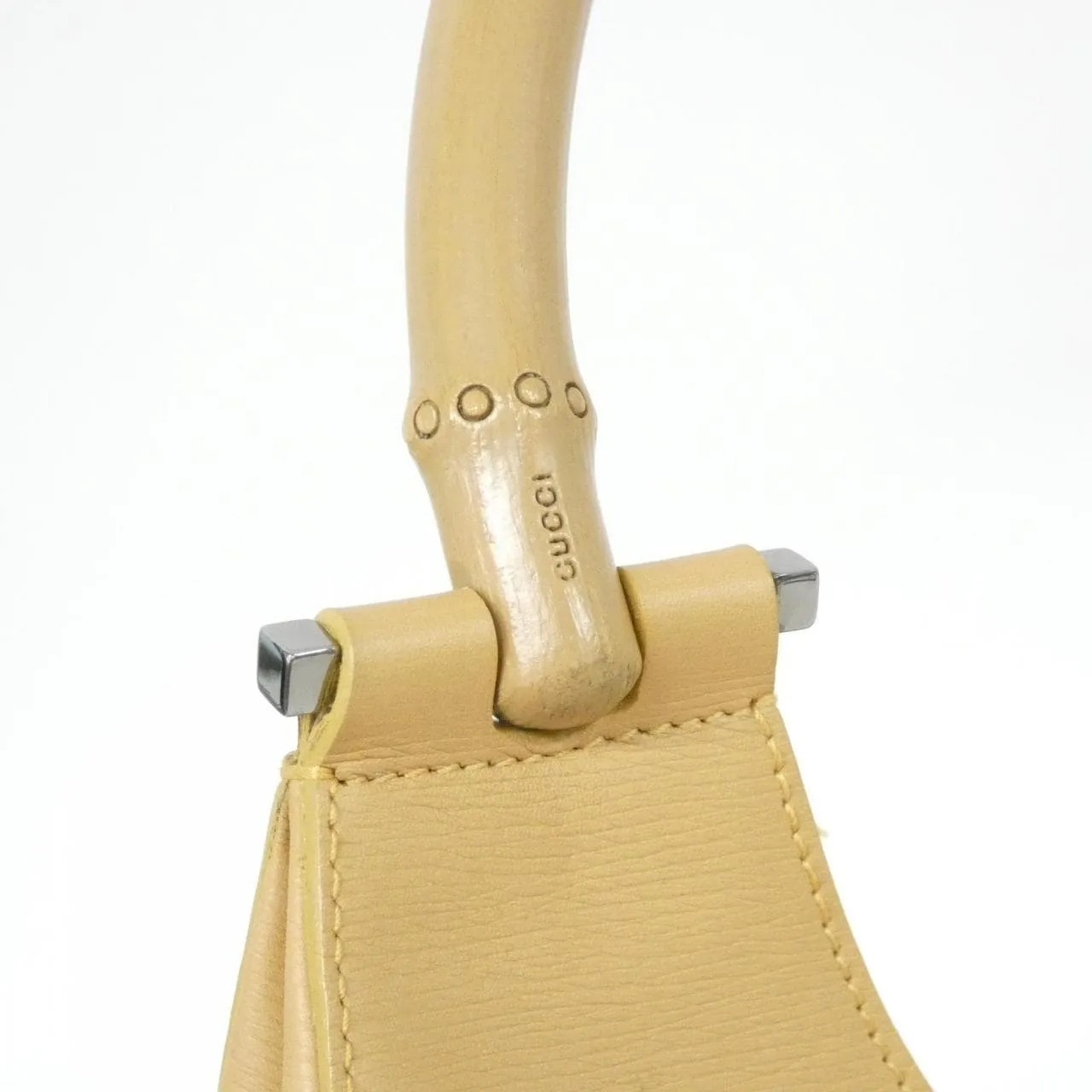 GUCCI 001 3739 肩背包 皮革 米色 皮革 中古品A - 縮圖 6