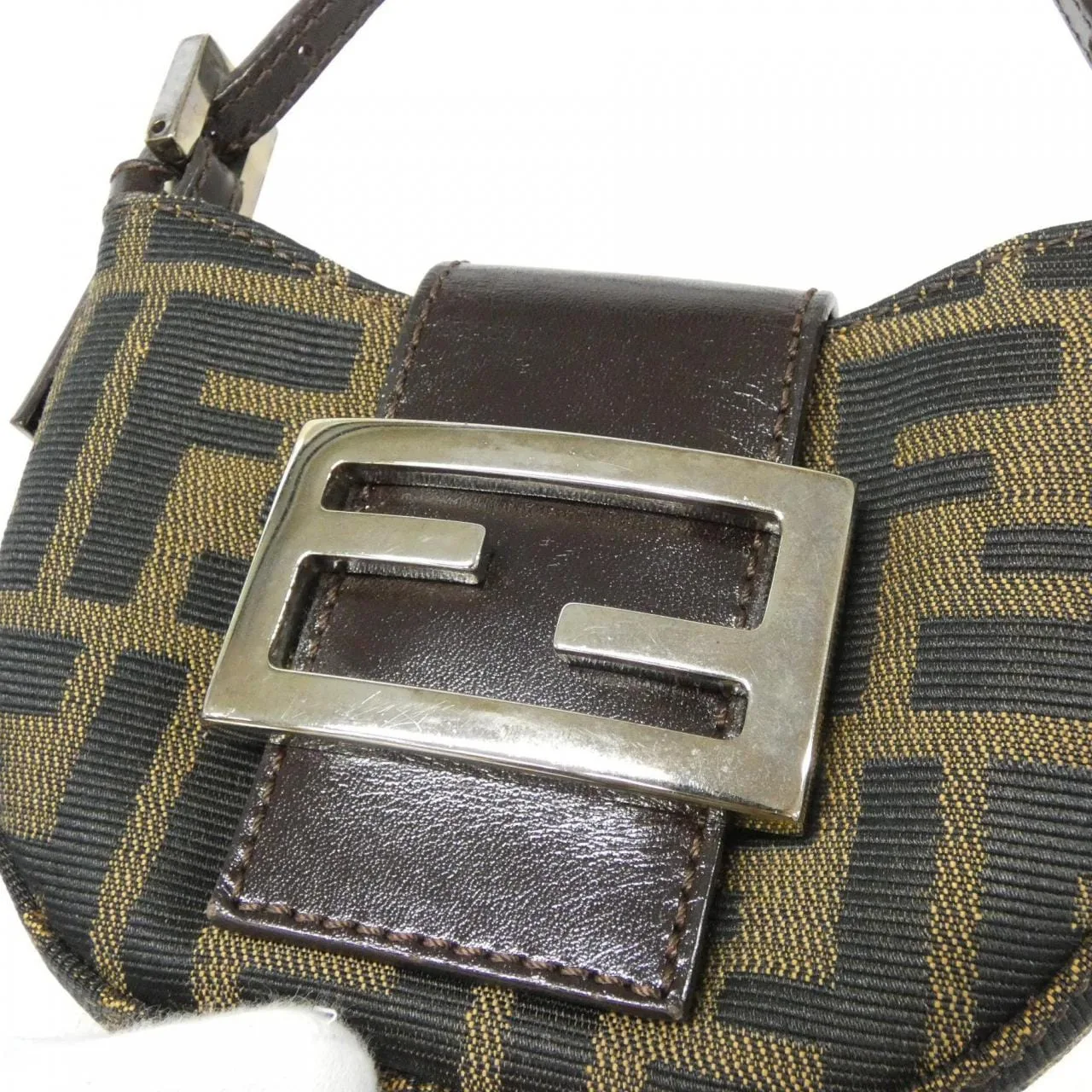 FENDI 26673 Handbag Canvas Black Canvas Rank A - Thumbnail 4