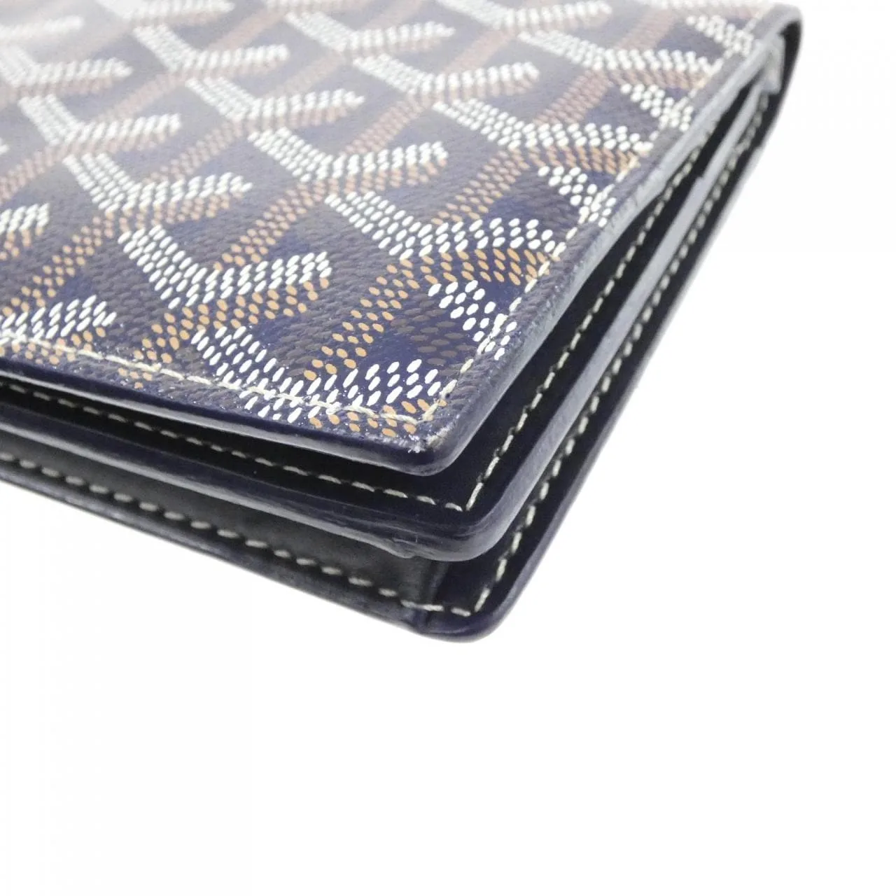 GOYARD APM205 Wallet Canvas 深藍色 帆布 中古品A - 縮圖 2